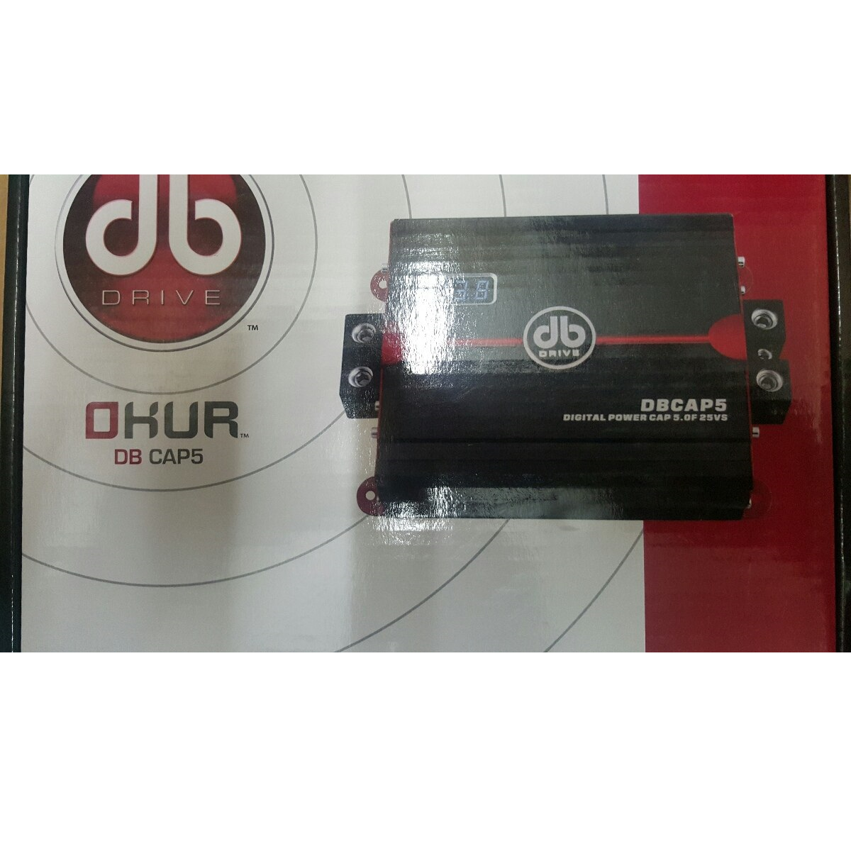 Capacitor Digital DB Drive DBCAP5 5 Faradios 12-24 V DC Okur Series Tipo Amplificador