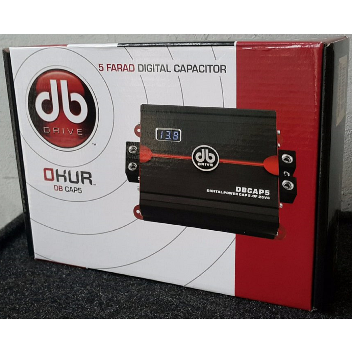 Capacitor Digital DB Drive DBCAP5 5 Faradios 12-24 V DC Okur Series Tipo Amplificador
