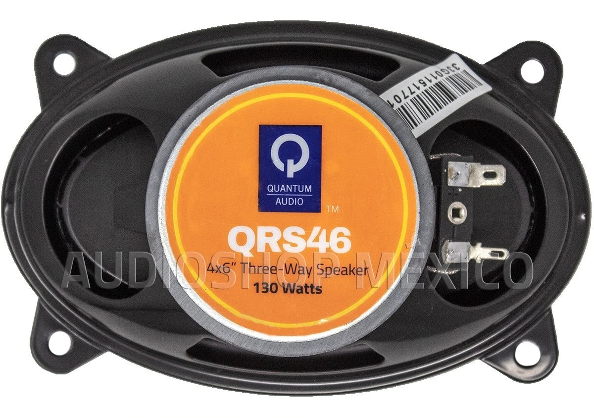 Bocinas Coaxiales Quantum Audio QRS46 130 Watts 4x6 Pulgadas 4 Ohms 3 Vías QRS Series