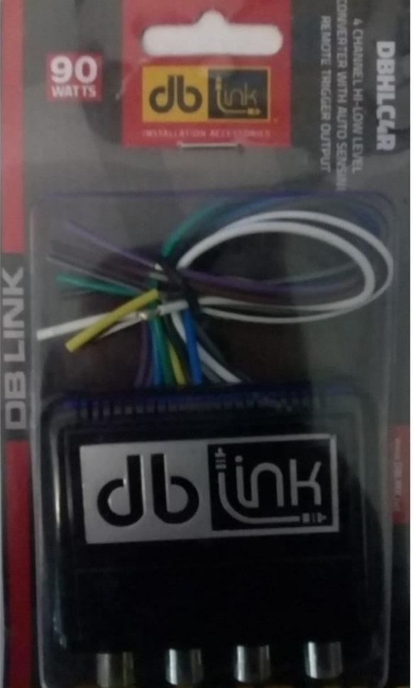 Convertidor de 4 canales de alto y bajo nivel DB Link DBHLC4R 90 Watts Fácil Instalación