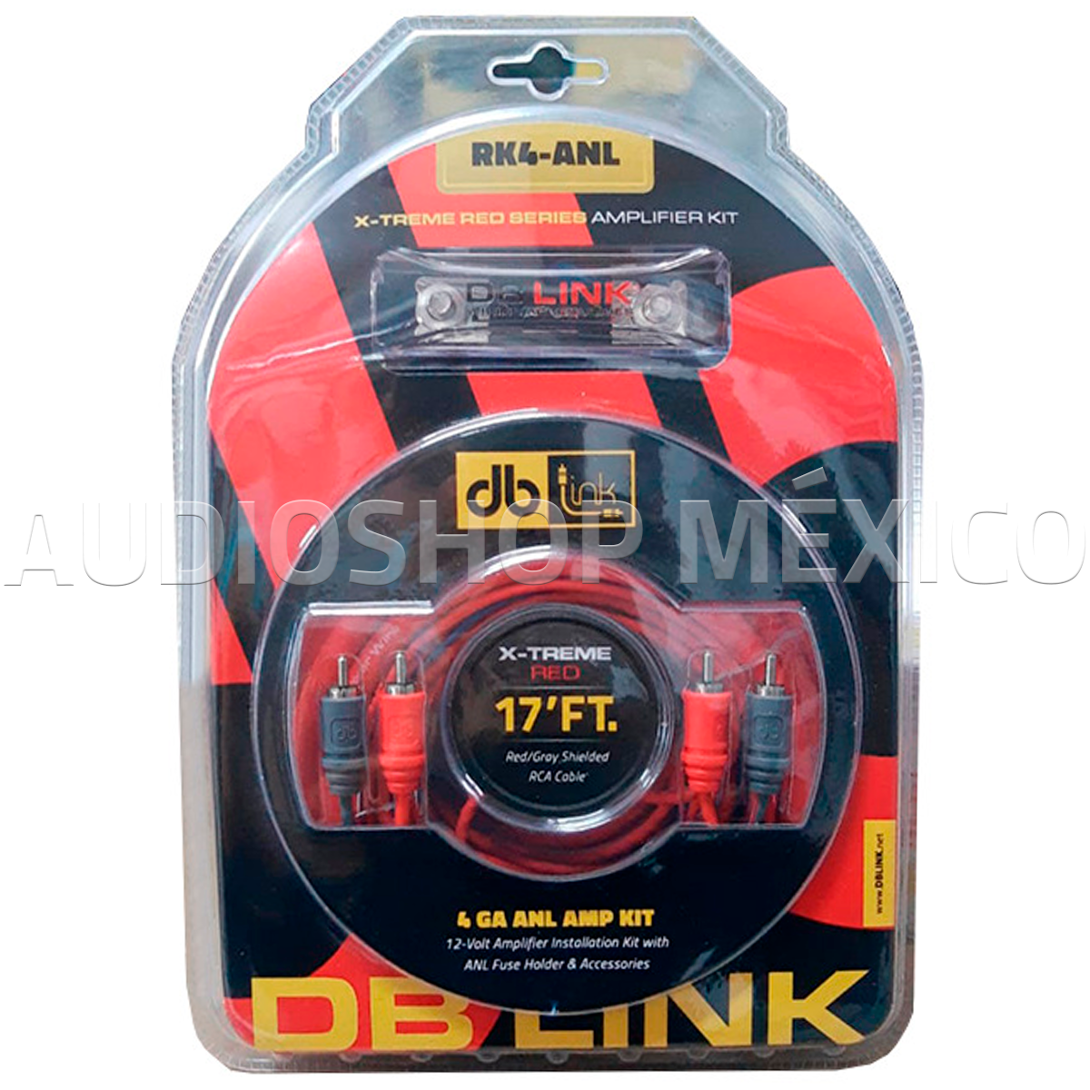 Kit de Instalación Calibre 4 DB Link RK4-ANL 5.18 metros para amplificador DB Drive