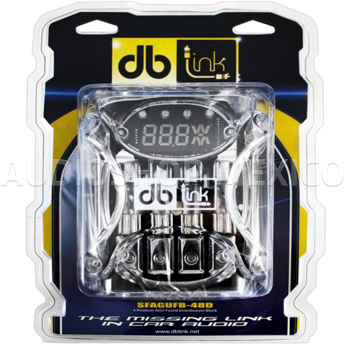 Porta Fusible Digital DB Link SFAGUFB-48D con 4 Fusibles AGU