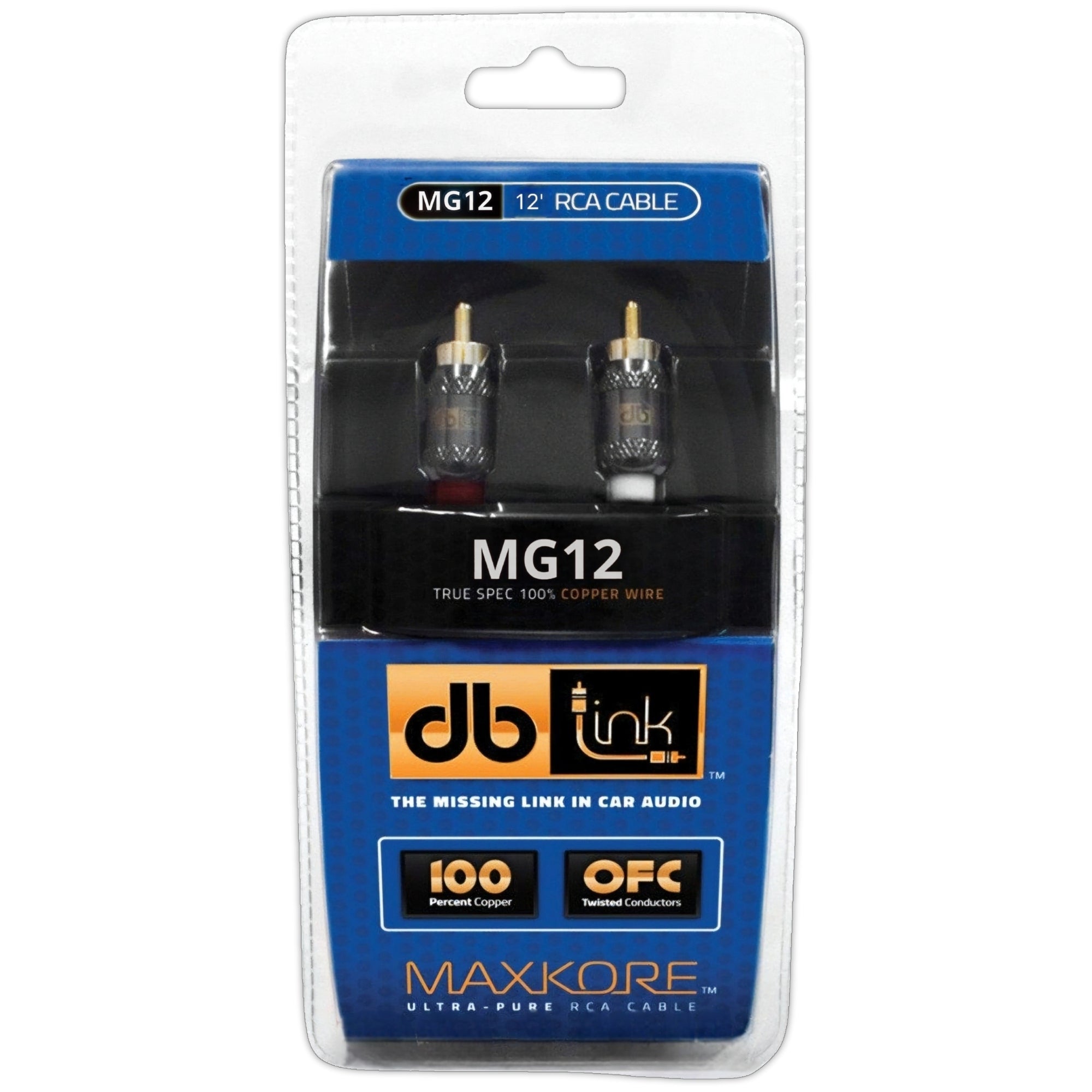 Cable RCA DB Link ME12 12 pies 3.65 metros 100% Cobre Libre De Oxígeno Maxkore Series