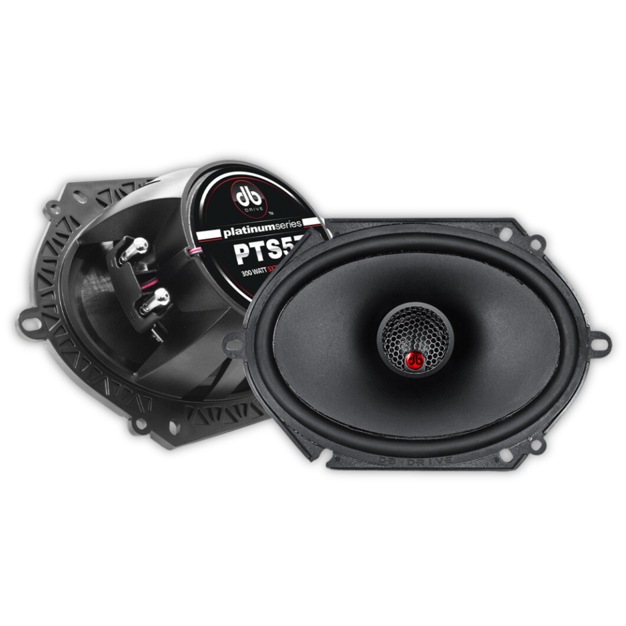 Set De Bocinas Coaxiales DB Drive PTS57 300 Watts 5x7 Pulgadas 2 Vías Platinum Series