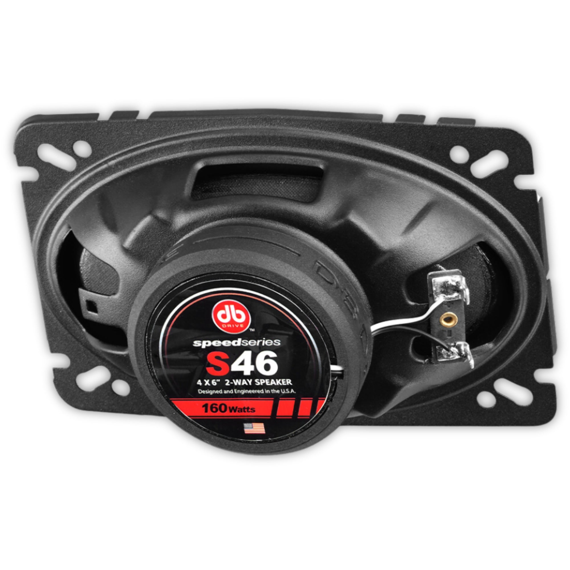 Bocinas Coaxiales para auto DB Drive S46 160 Watts 4x6 Pulgadas 2 Vías Speed Series