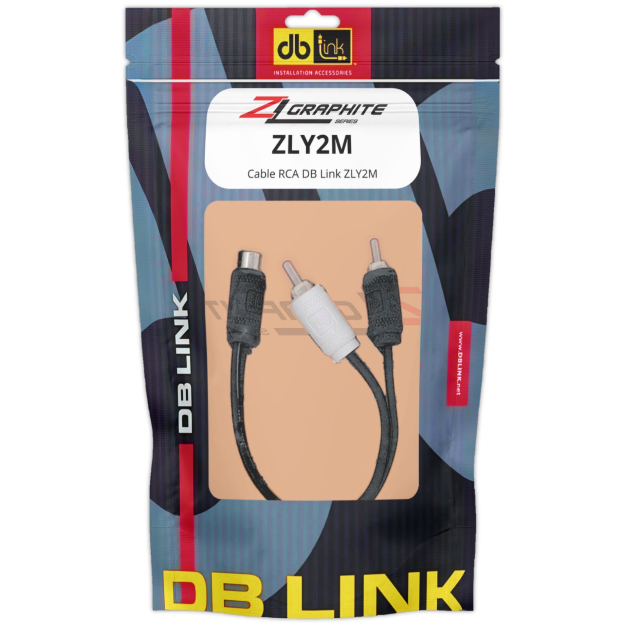 Cable RCA Tipo Y Blindado DB Link ZLY2M 1 Hembra 2 Macho Cobre Libre de Oxígeno ZL Graphite Series