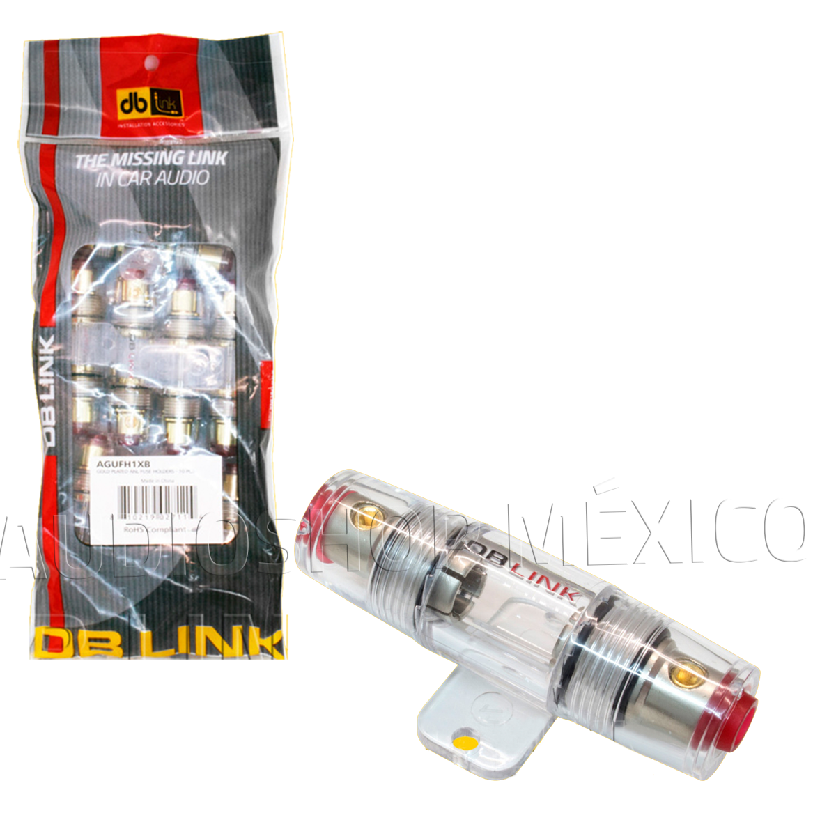 Porta Fusible DB Link AGUFH1XB Bolsa Con 10 Piezas Chapado en oro