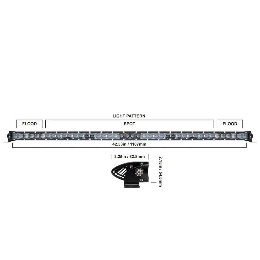 Barra de luz LED de una fila DB Link Lux Performance DBLXSR44C 210 Watts 14700 lm 44 Pulgadas