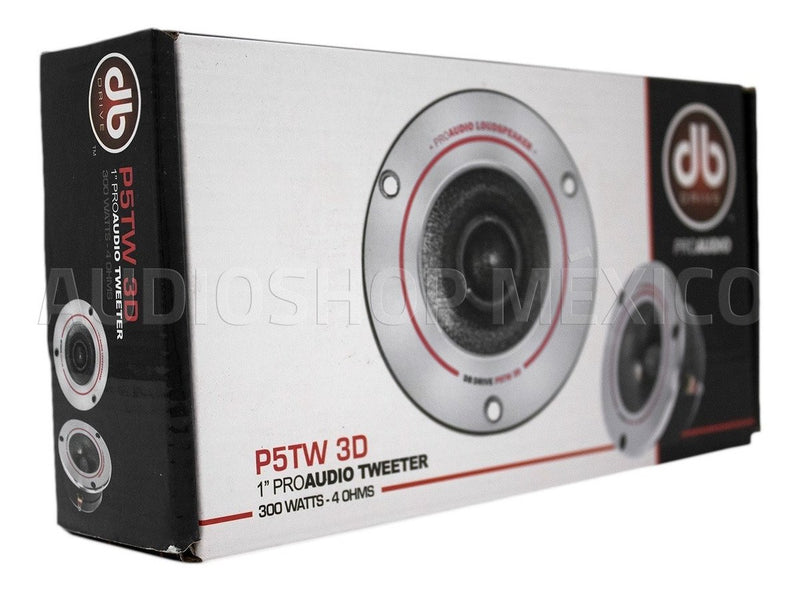Set de Tweeters de Competencias DB Drive P5TW 3D 300 Watts 1 Pulgada 150 Watts RMS