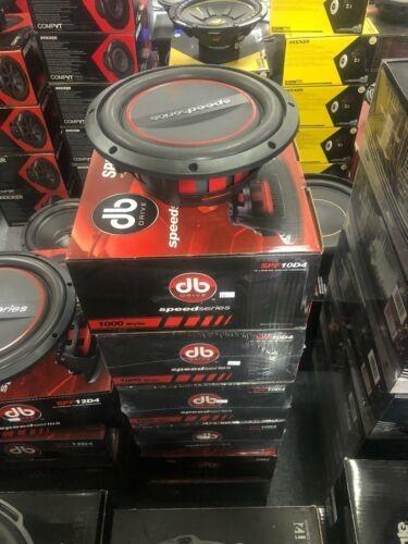 Subwoofer Plano DB Drive SPF10D4 1000 Watts 10 Pulgadas 4 Ohms Doble Bobina Speed Series