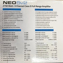 Amplificador Marino 5 Canales DB Drive NEO5v2 2750 Watts Clase D Full Range con controlador de bajos incluido