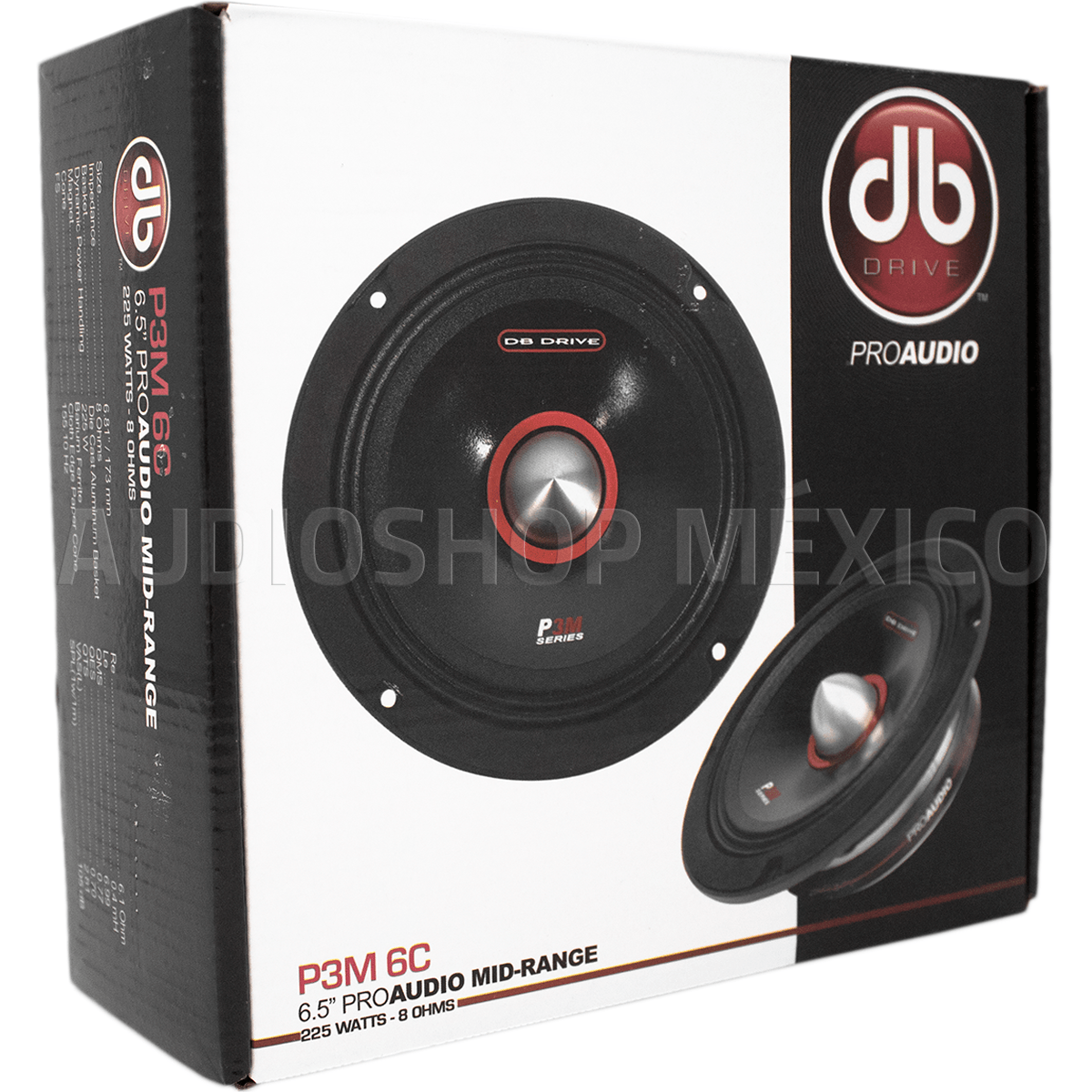 Medio Rango DB Drive P3M 6C 225 Watts 6.5 Pulgadas 8 Ohms PRO Audio Series (Venta individual)