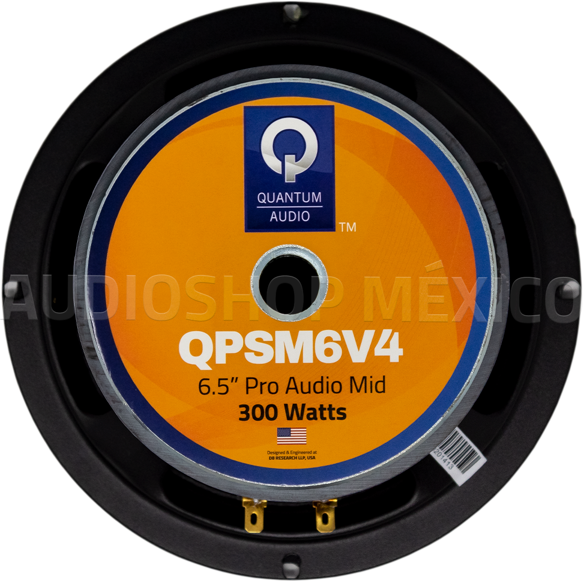 Medio Rango Quantum Audio QPSM6v4 300 Watts 6.5 Pulgadas 4 Ohms 175W RMS (Venta individual)