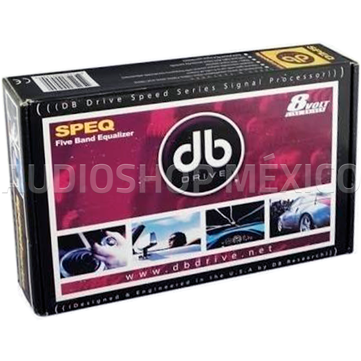 Ecualizador Paramétrico 5 Bandas DB Drive SPEQ 8 Volts Entradas RCA de 2 Canales Speed Series
