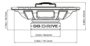 Bocinas Coaxiales para auto DB Drive S46 160 Watts 4x6 Pulgadas 2 Vías Speed Series